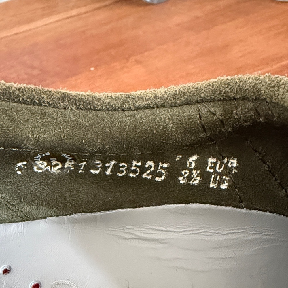 Mephisto Women's Green Suede Sneakers - Picture 6 of 7